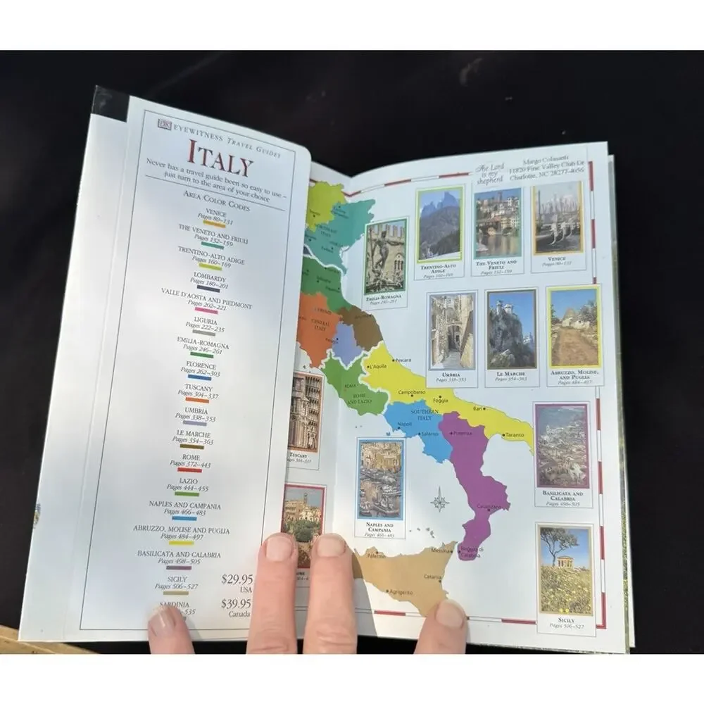Italy DK Eyewitness Travel Guide Book Flexibound Great Condition